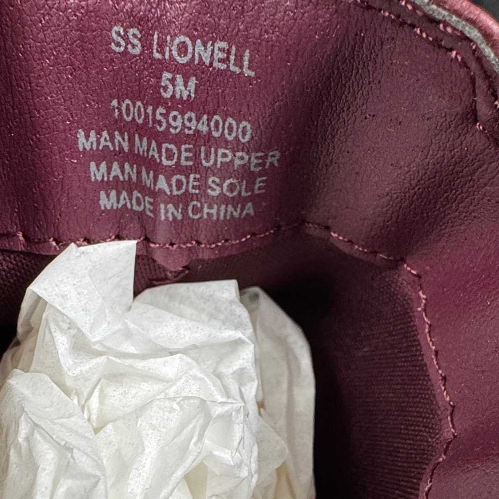 Sun + Stone Women's Burgundy Combat Boots NEW 5 - Picture 14 of 16